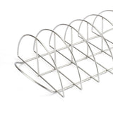 Stainless Steel Barbecue Bracket Rib Rack Barbecue Grilling Rack Non Stick Beef Steak Holder for Outdoor Picnic Barbecue Supplies - Rear View