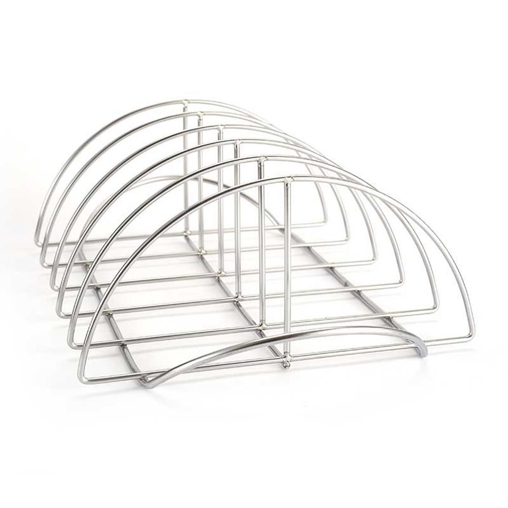 Stainless Steel Barbecue Bracket Rib Rack Barbecue Grilling Rack Non Stick Beef Steak Holder for Outdoor Picnic Barbecue Supplies