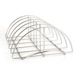 Stainless Steel Barbecue Bracket Rib Rack Barbecue Grilling Rack Non Stick Beef Steak Holder for Outdoor Picnic Barbecue Supplies - Low Angle