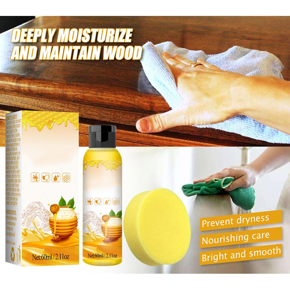 60ml Beeswax Care Spray Natural Beewax Spray Home Furniture Care Wooden Floor Beeswax Wax