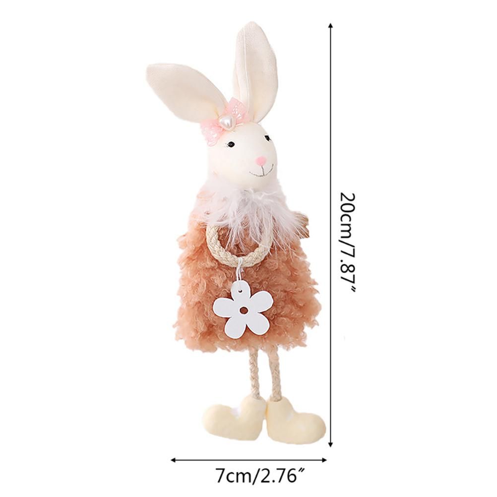 Cute Easter Hanging Bunny Ornaments Easter Bunny Figurine Decorations for Hanging on Trees Windows Easter Decor