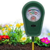 3 in 1 Soil Moisture Sunlight PH Tester Gardening Tool Kits for Plant Care Soil Meter for Garden Lawn Farm Indoor Outdoor - 45-Degree Angle