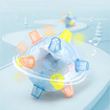 Pet Glowing Bouncing Ball Toy for Dogs Flashing Ball Elastic Flash LED Dog Toy with Light and Music Gift for Pets - Extra Image
