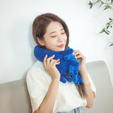 Blue Hand Shape Plush Pillows Long Strip Palm Cushion for Home Travel and Camping Sofa Pillows