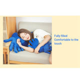 Blue Hand Shape Plush Pillows Long Strip Palm Cushion for Home Travel and Camping Sofa Pillows - Extra Image