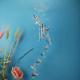 Love Angel Wind Chime Bells Hanging Living Bed Home Waterproof Wind Chimes Decor for Outdoor Yard Garden - Top-Down View
