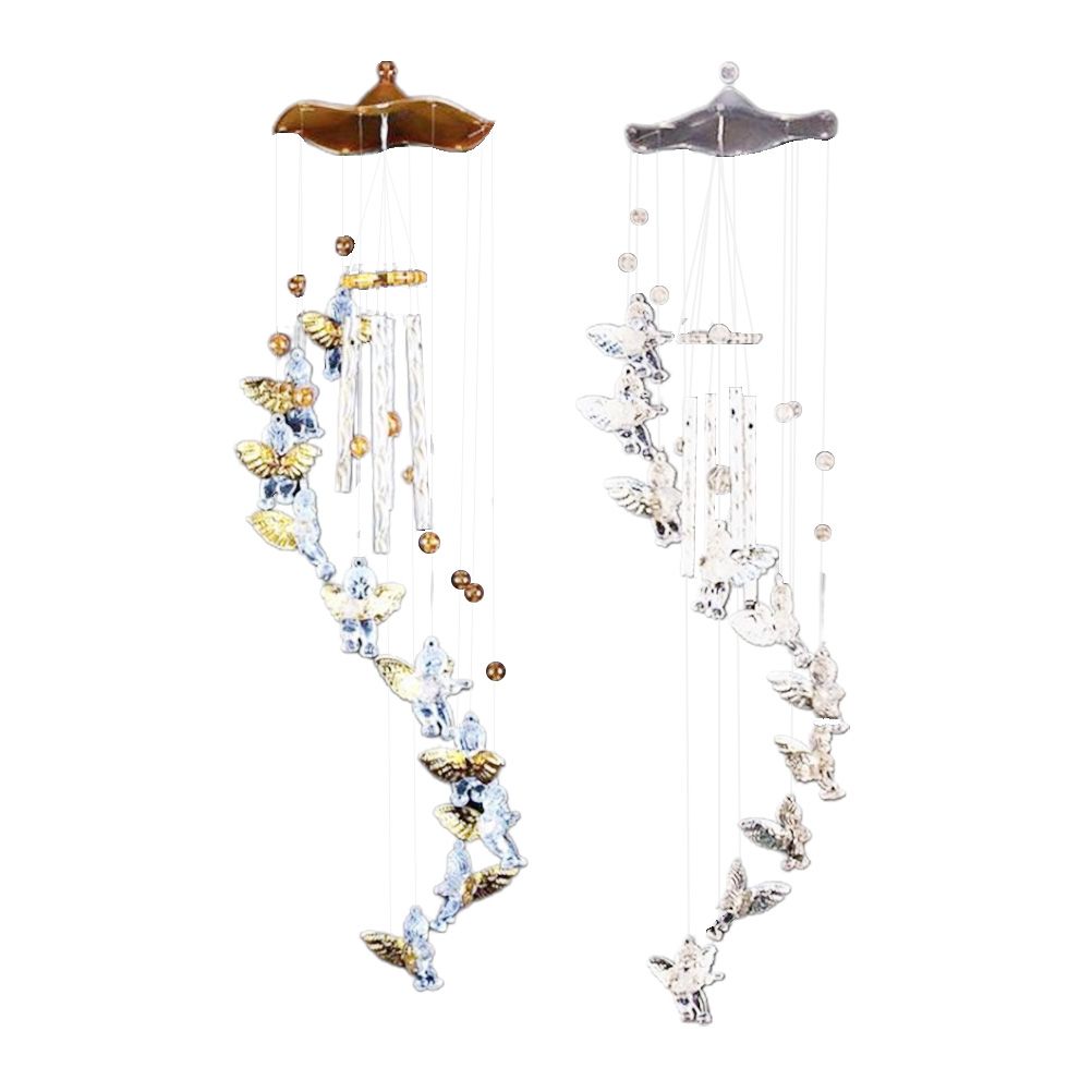 Love Angel Wind Chime Bells Hanging Living Bed Home Waterproof Wind Chimes Decor for Outdoor Yard Garden