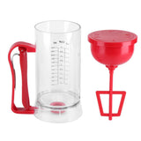 Kitchen Hand Held Electric Pancake Batter Mixer Dispenser Blender Machine Baking Tool Kitchen Appliance - Side View