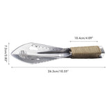 Multifunctional Garden Metal Serrated Digger Portable Serrated Digging Tool with Non Slip Handles Gardening Tools - Front View
