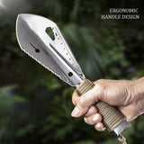 Multifunctional Garden Metal Serrated Digger Portable Serrated Digging Tool with Non Slip Handles Gardening Tools