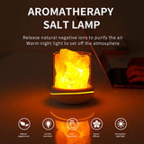 Salt Crystal Lamp Night Light USB Aroma Diffuser Salt Lamp Colorful Salt Crystal Lamp Fragrance Oil Diffuser for Office Yoga Bedroom