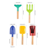 5Pcs Kids Mini Gardening Tool Set Children Garden Planting Hand Kit Garden Digging Sand Tools Toys - Front View