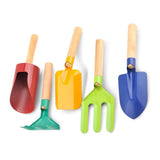 5Pcs Kids Mini Gardening Tool Set Children Garden Planting Hand Kit Garden Digging Sand Tools Toys - Close-Up Angle