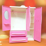 Doll Closet Clothing Organizer Mini Princess Furniture Wardrobe Ornaments Doll House Closet Toy Accessories - 45-Degree Angle