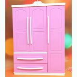 Doll Closet Clothing Organizer Mini Princess Furniture Wardrobe Ornaments Doll House Closet Toy Accessories - Rear View