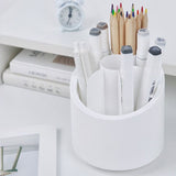 Multi Function 360 Degree Rotating Pencil Holder Stationery Cosmetic Storage Box Dustproof Makeup Organizer Gifts for Wife and Girlfriend - 45-Degree Angle