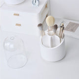 Multi Function 360 Degree Rotating Pencil Holder Stationery Cosmetic Storage Box Dustproof Makeup Organizer Gifts for Wife and Girlfriend - Low Angle