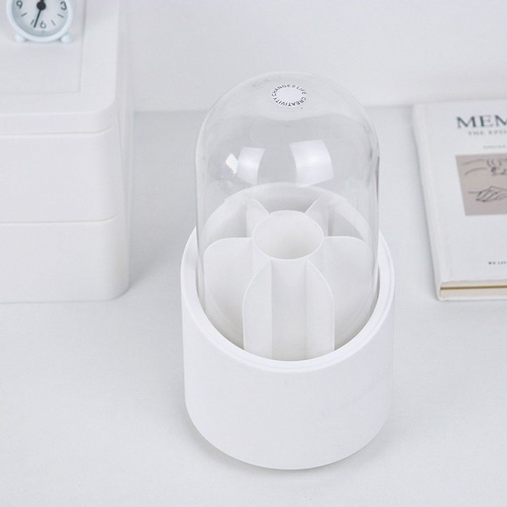 Multi Function 360 Degree Rotating Pencil Holder Stationery Cosmetic Storage Box Dustproof Makeup Organizer Gifts for Wife and Girlfriend