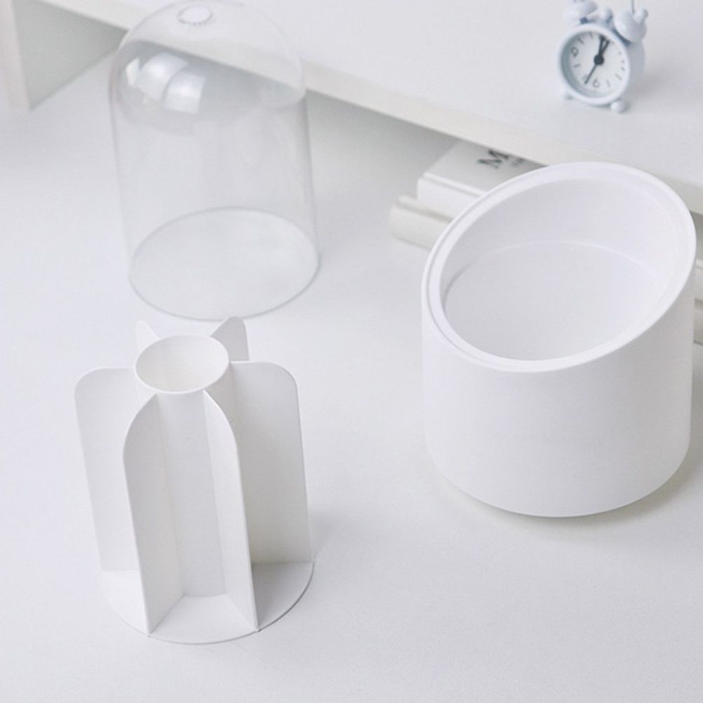 Multi Function 360 Degree Rotating Pencil Holder Stationery Cosmetic Storage Box Dustproof Makeup Organizer Gifts for Wife and Girlfriend