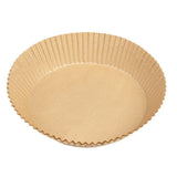 100 Pcs Air Fryer One Time Paper Liner Non Stick Air Fryer Paper Liners Oil Proof Parchment Baking Paper for Kitchen Microwave Oven - Front View