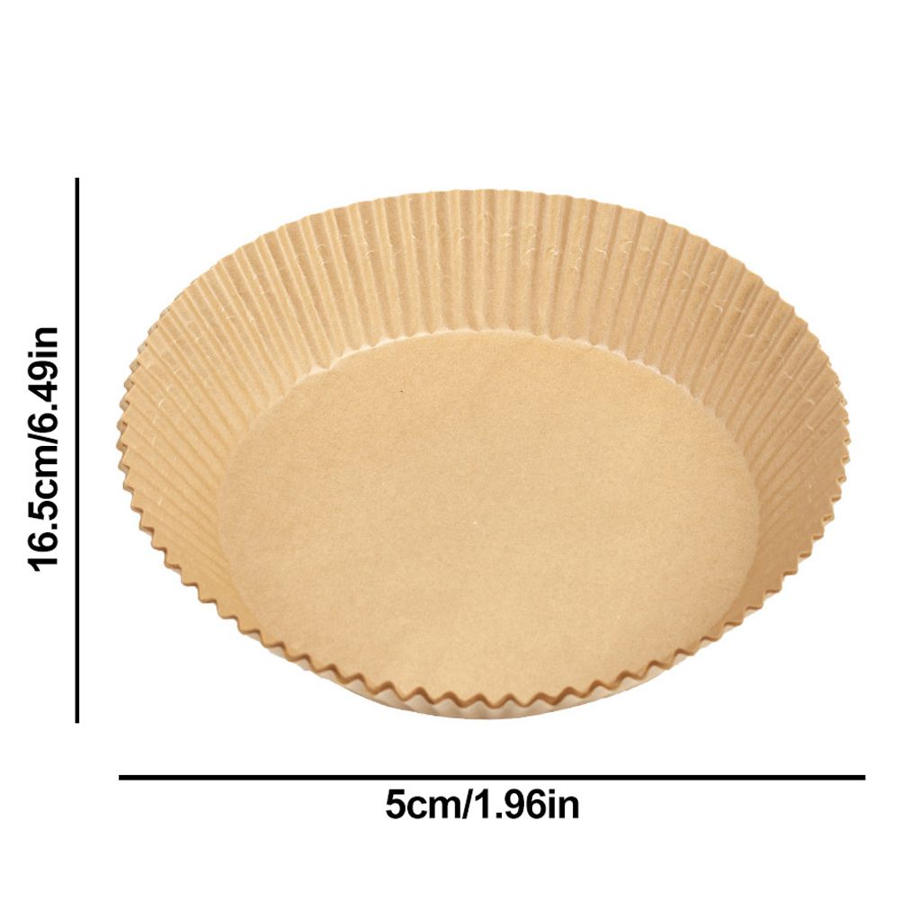 100 Pcs Air Fryer One Time Paper Liner Non Stick Air Fryer Paper Liners Oil Proof Parchment Baking Paper for Kitchen Microwave Oven