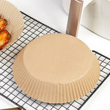 100 Pcs Air Fryer One Time Paper Liner Non Stick Air Fryer Paper Liners Oil Proof Parchment Baking Paper for Kitchen Microwave Oven - 45-Degree Angle