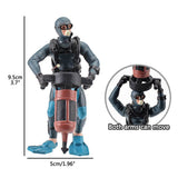 4Pcs Mini Diver Figurines Model Simulation Underwater Adventure Diver Figure Playset for Scene Layout Table Ornaments - Top-Down View