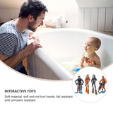 4Pcs Mini Diver Figurines Model Simulation Underwater Adventure Diver Figure Playset for Scene Layout Table Ornaments