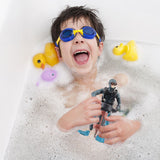 4Pcs Mini Diver Figurines Model Simulation Underwater Adventure Diver Figure Playset for Scene Layout Table Ornaments
