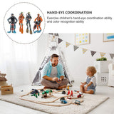4Pcs Mini Diver Figurines Model Simulation Underwater Adventure Diver Figure Playset for Scene Layout Table Ornaments