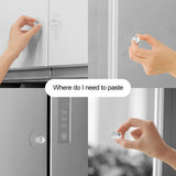 2Pcs Self Adhesive Knobs Acrylic No Drilling Mirror Cabinet Handles Clear Glass Drawer Knobs - Close-Up Angle