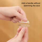 2Pcs Self Adhesive Knobs Acrylic No Drilling Mirror Cabinet Handles Clear Glass Drawer Knobs - Extra Image