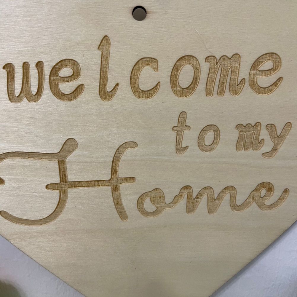 Welcome to My Home Sign Front Door Wood Sign with Love Heart Garland Valentine's Day Decorations for Wall Door Decor