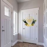 Welcome to My Home Sign Front Door Wood Sign with Love Heart Garland Valentine's Day Decorations for Wall Door Decor - Extra Image