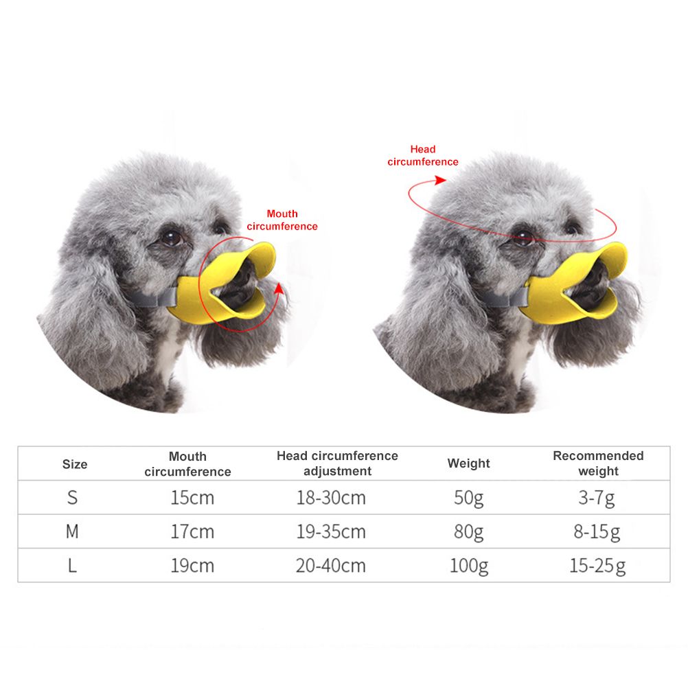Anti Bite Duck Mouth Shape Dog Mouth Covers Soft Anti Bite Duck Muzzles Anti Called Muzzle Cover for Friends