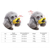 Anti Bite Duck Mouth Shape Dog Mouth Covers Soft Anti Bite Duck Muzzles Anti Called Muzzle Cover for Friends - Front View