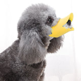 Anti Bite Duck Mouth Shape Dog Mouth Covers Soft Anti Bite Duck Muzzles Anti Called Muzzle Cover for Friends - Top-Down View