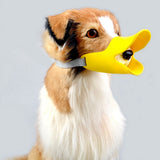Anti Bite Duck Mouth Shape Dog Mouth Covers Soft Anti Bite Duck Muzzles Anti Called Muzzle Cover for Friends - Low Angle