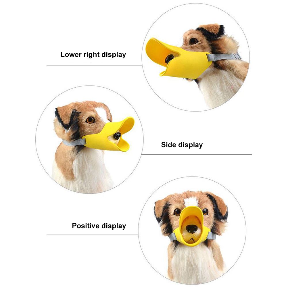 Anti Bite Duck Mouth Shape Dog Mouth Covers Soft Anti Bite Duck Muzzles Anti Called Muzzle Cover for Friends