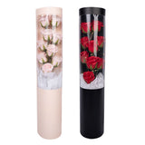 Soap Rose Flower Bouquet Gift Box Artificial Rose Flowers Rose Petal Bouquet Tube Valentine's Day Gift For Lover - Front View