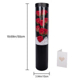 Soap Rose Flower Bouquet Gift Box Artificial Rose Flowers Rose Petal Bouquet Tube Valentine's Day Gift For Lover