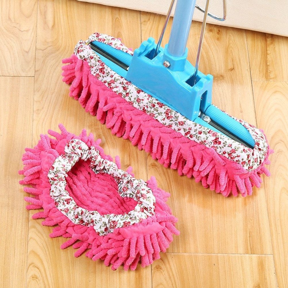 Floor Cleaning Mop Slippers Removable Shoe Covers Washable Mops Socks Sweeping Cleaning for Kitchen Bathroom Office