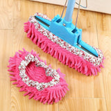 Floor Cleaning Mop Slippers Removable Shoe Covers Washable Mops Socks Sweeping Cleaning for Kitchen Bathroom Office - 45-Degree Angle