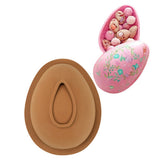 3D Easter Egg Chocolate Silicone Mold DIY Easter Surprise Mousse Moulds Baking Tool for Hot Chocolate Cocoa Bombs Cake - Side View
