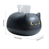 Cartoon Cat Tissue Box Desktop Paper Napkin Storage Box Paper Container Home Decoration