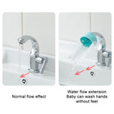 Faucet Extender for Kids Sink Handle Extender Baby Hand Washing Auxiliary Extender Bathroom Kitchen Accessories - Rear View