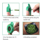 Household Stainless Steel Scallion Cutter Plum Blossom Shred Silk Cutter Sharp Onion Cutter Graters Kitchen Shred Accessories - Side View
