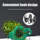 Household Stainless Steel Scallion Cutter Plum Blossom Shred Silk Cutter Sharp Onion Cutter Graters Kitchen Shred Accessories - Rear View