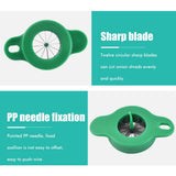 Household Stainless Steel Scallion Cutter Plum Blossom Shred Silk Cutter Sharp Onion Cutter Graters Kitchen Shred Accessories - Low Angle