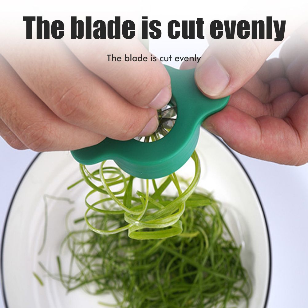Household Stainless Steel Scallion Cutter Plum Blossom Shred Silk Cutter Sharp Onion Cutter Graters Kitchen Shred Accessories